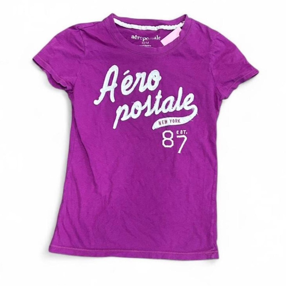Aeropostale Purple Logo Tee